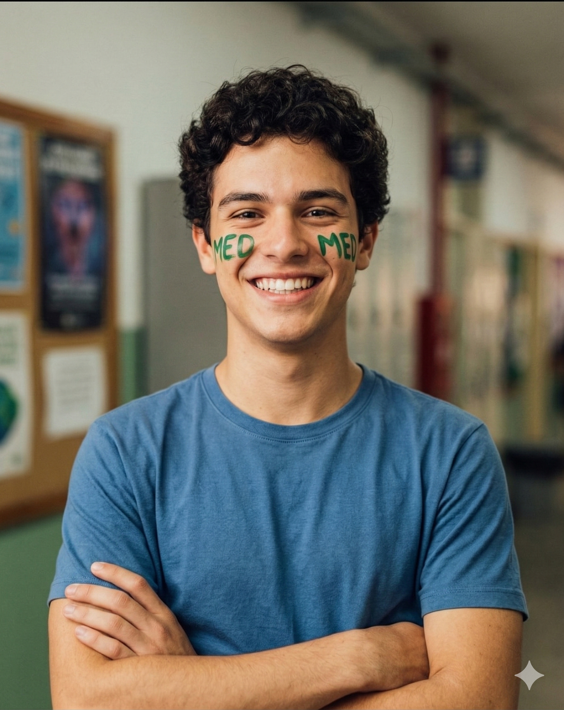 Estudante aprovado em Medicina representando os resultados de aprovação do Sistema FariasBrito em 2025.